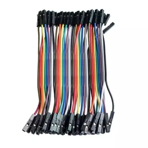 40 unids/lote 10cm 2,54mm 1pin hembra a hembra jumper wire Dupont cable - Imagen 1 de 2