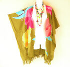CB620 Floral Cardigan Duster Kaftan Dolman Hippy Jacket Cover up Top - up to 5X