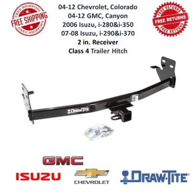 Engate de reboque Draw-Tite 75607 classe IV, 2" compatível com Colorado, Canyon, Isuzu i Series - Imagem 1 de 4