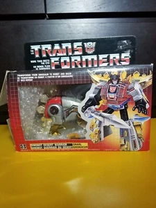 Gold Snarl Takara Vintage Transformers G1 Figure Original Canadian Red Hasbro - Picture 1 of 16