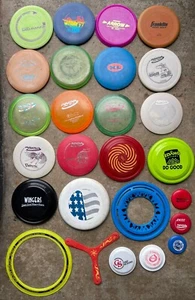Frisbee Golf Disc Lot 26 Disks Innova Frisbee Brand Aerobie Discraft Wham-O - Picture 1 of 10