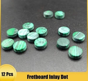 12 Pieces Malachite Guitar Fingerboard Fret Markers Inlay - Bild 1 von 6