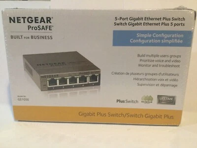netgear 5-port gigabit ethernet switch prosafe - Image 1 of 3