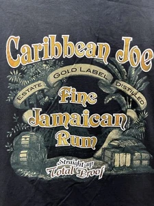 Caribbean Joe Shirt Mens 3XL XXXL Black Short Sleeve Fine Jamaican Rum - Picture 1 of 9