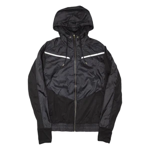 H&M Womens Track Jacket Black Hooded M - Picture 1 of 6