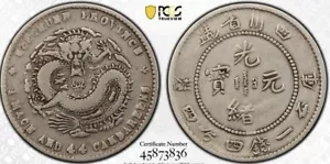 *CLEAR DDO* 1898-08 China Szechuan 20C Rare Coin PCGS VF-DETAIL (Cleaned) - Picture 1 of 5