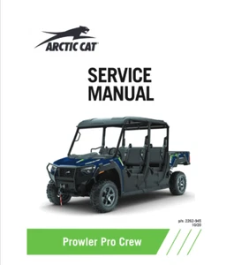 Manual de servicio Arctic Cat Prowler Pro Crew | 2020 | CD o USB enviado por correo - Imagen 1 de 11