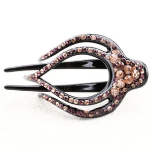 1Pc Women Hair Claw Crystal Rhinestone Clamp Large Alligator Hair Clips Hairpin - Picture 1 of 18