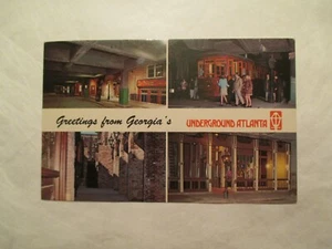 Atlanta Georgia Postcard Greetings from Underground Atlanta GA - Picture 1 of 2