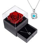 HooAMI Preserved Rose,Handmade Eternal Real Rose with Jewelry Gift Box,Forever