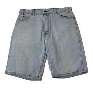 Vintage Levi's 550 Herren Denim Jeans Shorts Gr. 36 Orange Tab 90s Faded - Bild 1 von 5