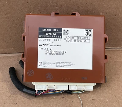 2016 TOYOTA PRIUS V SMART KEY CONTROL MODULE OEM 89990-47112 - Image 1 of 4