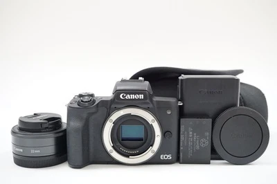 Near Mint Canon EOS Kiss M 24.1 MP Digital Mirrorless Camera Black Body #C034 - Image 1 of 4