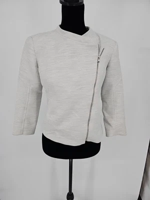 Trina Turk Moto куртка 0 вересковый молнии свет вязаный блейзер пальто - Изображение 1 из 4