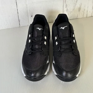 Zapatos de béisbol bajos Mizuno Wave Select Nine para hombre 13 botines de metal negros blancos - Imagen 1 de 8