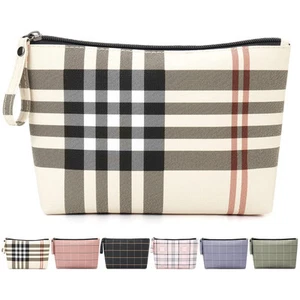 Small Makeup Bag for Purse Cosmetic Bags for Women Pu Leather Makeup Pouch Tr... - Picture 1 of 8