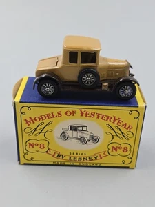 Vintage Matchbox Lesney Models Of Yesteryear #8 1926 Bullnose Morris Cowley With - Picture 1 of 16