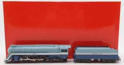 Rivarossi 5451 HO Sante Fe Blue Goose 4-6-4 Hudson Steam Locomotive & Tender LN - Image 1 of 4