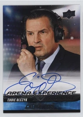 2024-25 Upper Deck Credentials Arena Experience Ed Olczyk Eddie #AE-EO Auto - Image 1 of 2