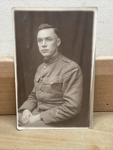 21 gennaio 1919 RPPC vera cartolina SOLDATO W.E CREIGHTON? Co A. 308 Ingegnere B47 - Foto 1 di 2