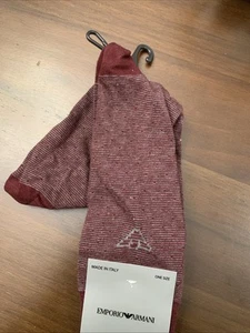 EMPORIO ARMANI CREW Socks 1-pair Men’s One Size New - Picture 1 of 5