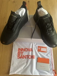 Santoni Leadersneaker Winter Schwarz Gr. US 12 Neu  Herren - Bild 1 von 7