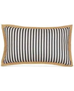 Hallmart Collectibles Grandeur Stripe 12" x 22" Decorative Pillow - Blue / White - Picture 1 of 1