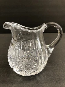 Vintage Antique American Brilliant Cut Glass Elegant Creamer - Picture 1 of 12