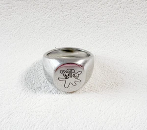 Heaven by Marc Jacobs x Stray Rats Ratgirl Signet Ring Size 8/ UK Size P 1/2 - Picture 1 of 11
