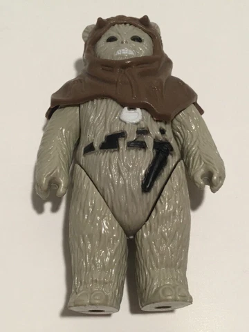 Kenner Vintage 1983 Star Wars Ewok Chief Chirpa ROTJ 3.75" Figure W/ Hood Cover