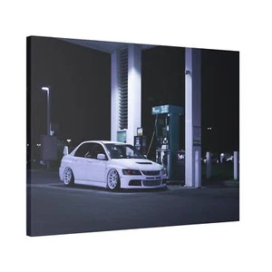 Mitsubishi Evo 8 High Resolution Museum Quality Horizontal Canvas Print #006 - Picture 1 of 10