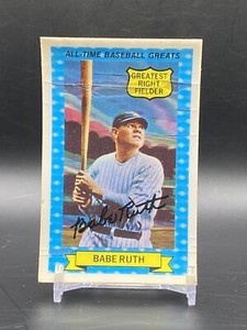 1972 Kellogg's 3-D All Time Baseball Greats Babe Ruth Greatest Right Fielder HoF