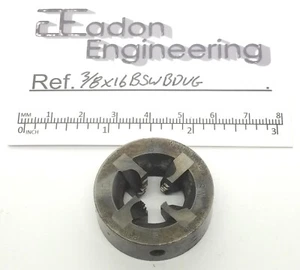 3/8" x 16TPI BSW (British Standard Whitworth) Button Die, HSS. By top brands. - Picture 1 of 43
