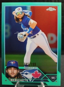2023 Topps Chrome Aqua Refractor /199 Bo Bichette - Toronto Blue Jays - Bild 1 von 2