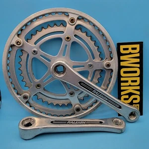 SR Square Taper Crankset 165mm 52/42t Raleigh Pantone Vintage b17 - Picture 1 of 11