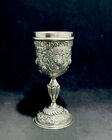 Vintage Rare Cipolla Italy 95% Polished Pewter KIDDUSH WINE CUP GOBLET JUDAICA