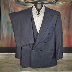 Jacobsons 2 Piece Suit Mens 44S 38X29 Blue Plaid Double Breasted Wool Canada