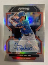 2022 Panini Prizm Draft Picks Silver Prizm Auto Jud Fabian #PDP67