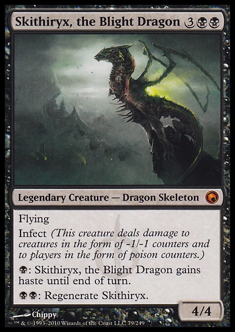 MTG Skithiryx, the Blight Dragon (79/259) Scars of Mirrodin LP - Image 1 of 1