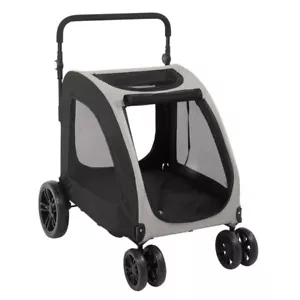 Dog Stroller for Medium to Large Dogs, Foldable Dog Wagon with 4 Wheels, Adjusta - Picture 1 of 19