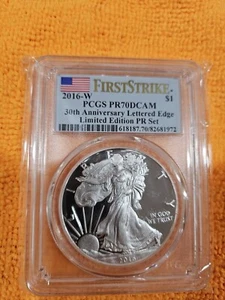 2016-W American Silver Eagle PCGS PR70DCAM Ltd Ed. PR Set First Strike POP. 776! - Picture 1 of 5