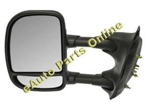SIDE VIEW MIRROR 99-01 FORD F250/F350 MANUAL TELESCOPIC LH - Picture 1 of 1