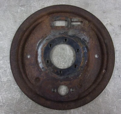 Triumph Girling 10" Left Rear Brake Backing Plate,  TR3 to TR3A - Image 1 of 2