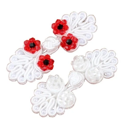 2PCS Chinese Closure Buttons Button Fasteners for DIY Sewing Sweater Cheongsam - Image 1 of 4