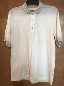 Sportfolio Cream Colored Polo Shirt Size L - Picture 1 of 3