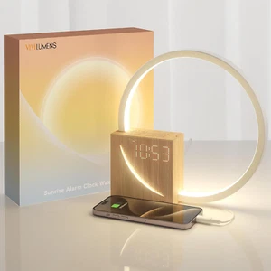Sunrise Alarm Clock for Heavy Sleepers Adults, Wake-Up Light, Sleep Aid 10 White - Picture 1 of 7