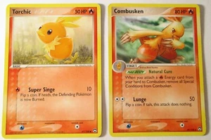 Torchic 67/108 & Combusken 29/108 EX Power Keepers 2 Pokemon Card - Picture 1 of 1