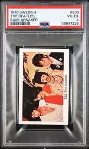 POP 1! 1978 Swedish The Beatles Samlarsaker #533 PSA 4 VG-EX Rare - Picture 1 of 4