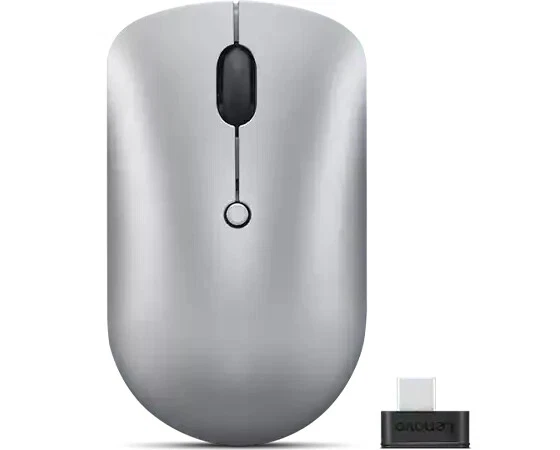 Lenovo 540 USB-C Wireless Compact Mouse Cloud Grey 4 buttons 2.4 GHz 2400 DPI - Image 1 of 4