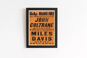 John Coltrane und Miles Davis Konzert Poster - Bild 1 von 2